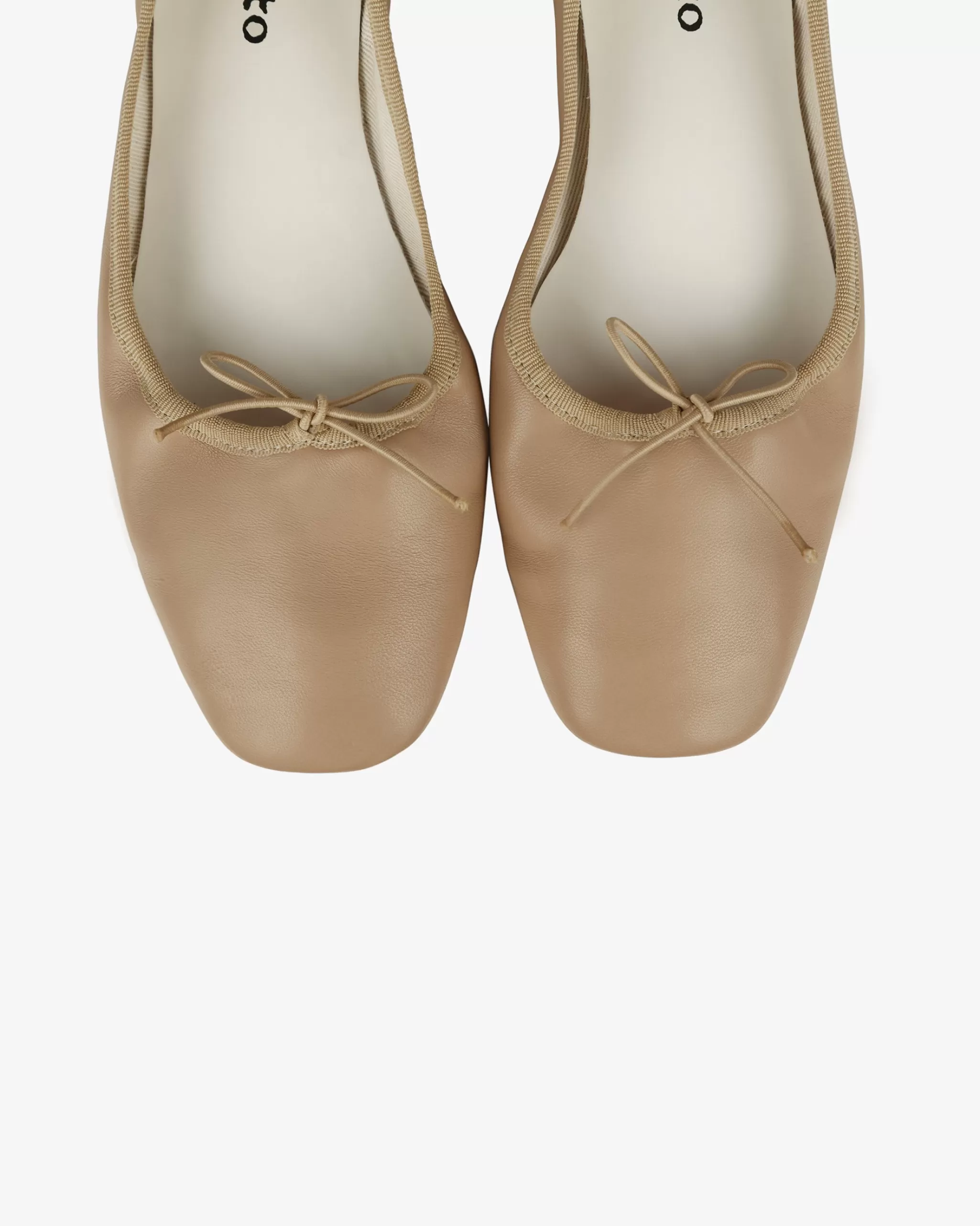 Fashion Repetto Ballerines à Bout Carré Garance Beige cachemire