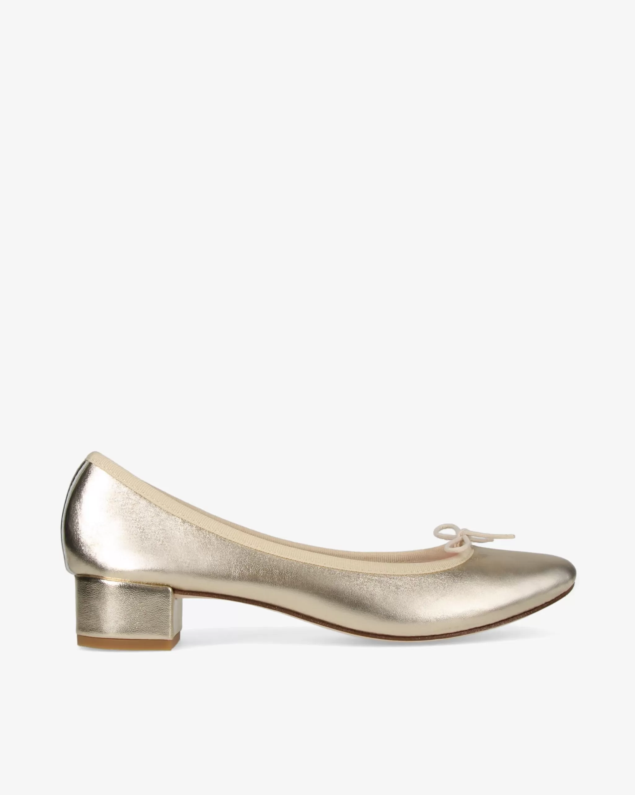 Shop Repetto Ballerines Camille Or clair bulle