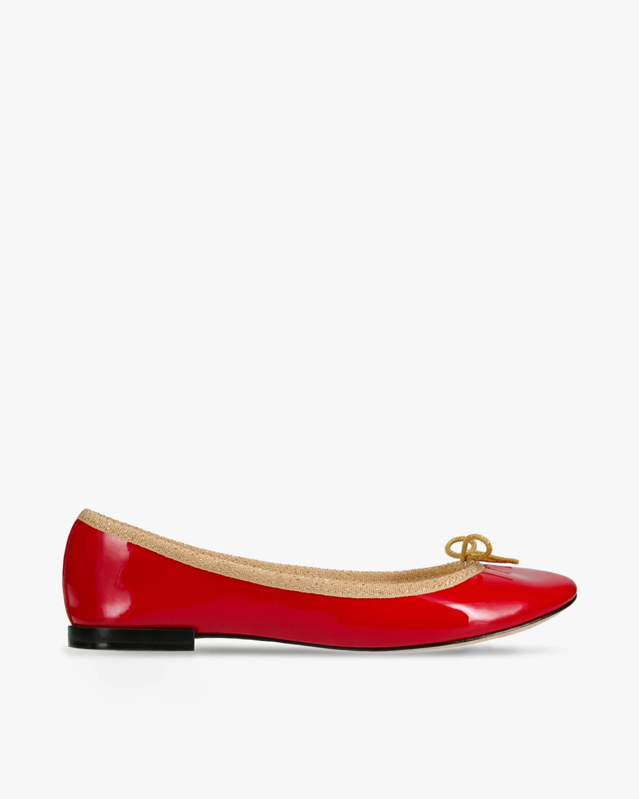 Clearance Repetto Ballerines Cendrillon Rouge flamme et or clair bulle