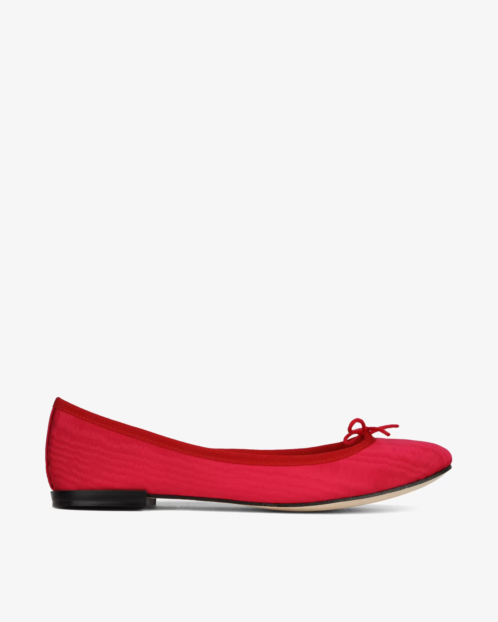 Clearance Repetto Ballerines Cendrillon - Satin Rose Raspberry et Rouge flamme