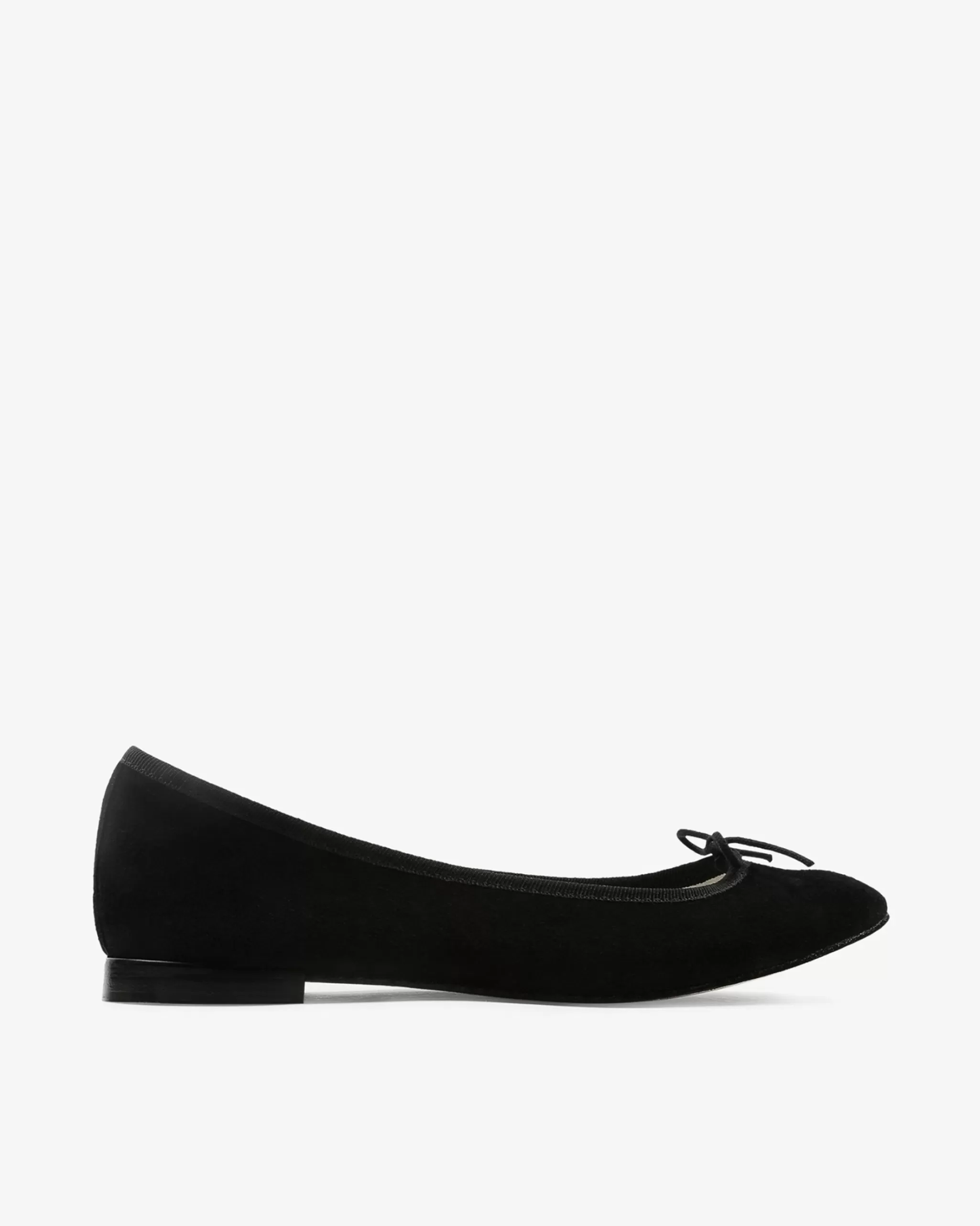 Discount Repetto Ballerines Cendrillon Chèvre Velours Noir