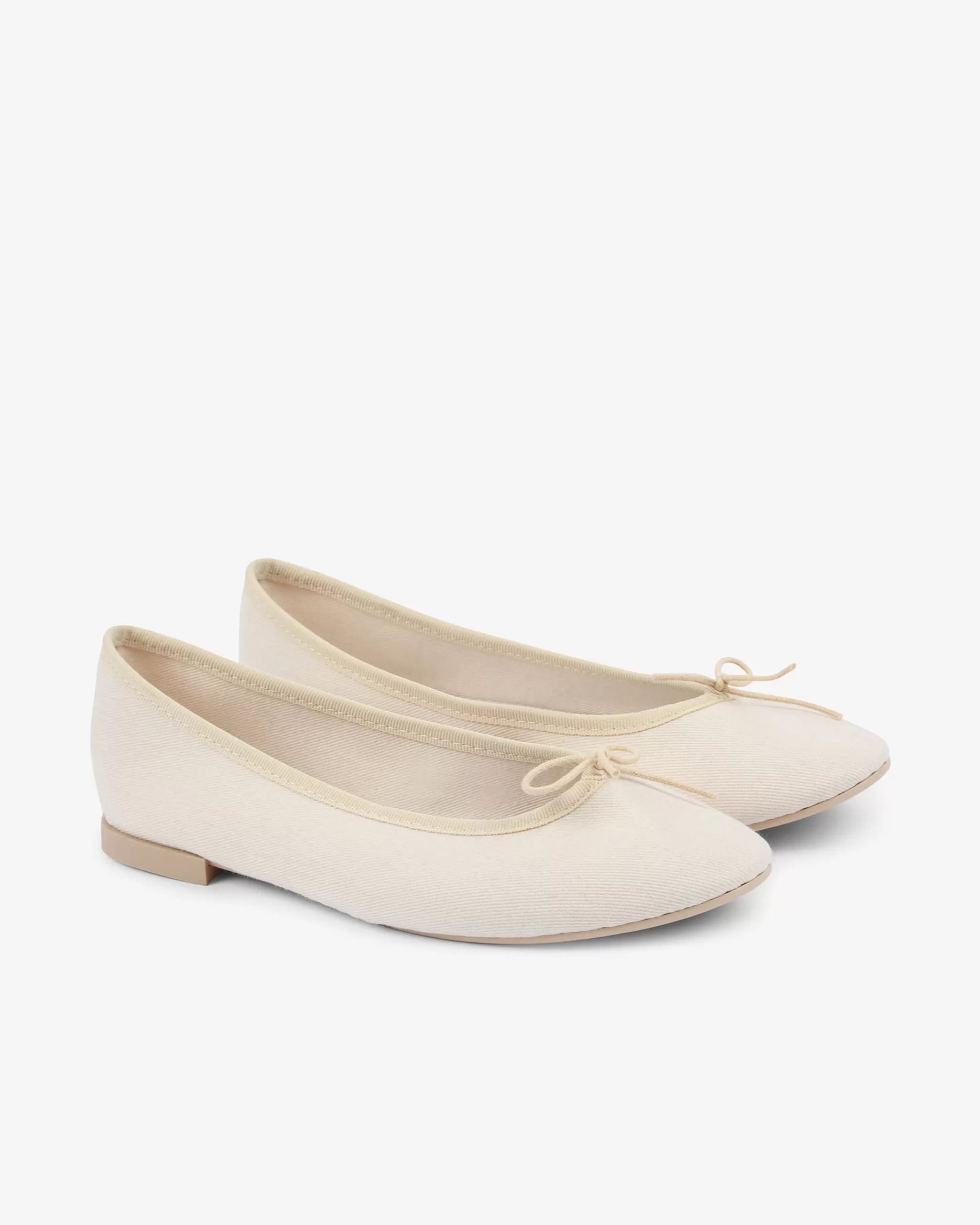 Best Sale Repetto Ballerines Cendrillon Hautes Toile De Coton Beige lin