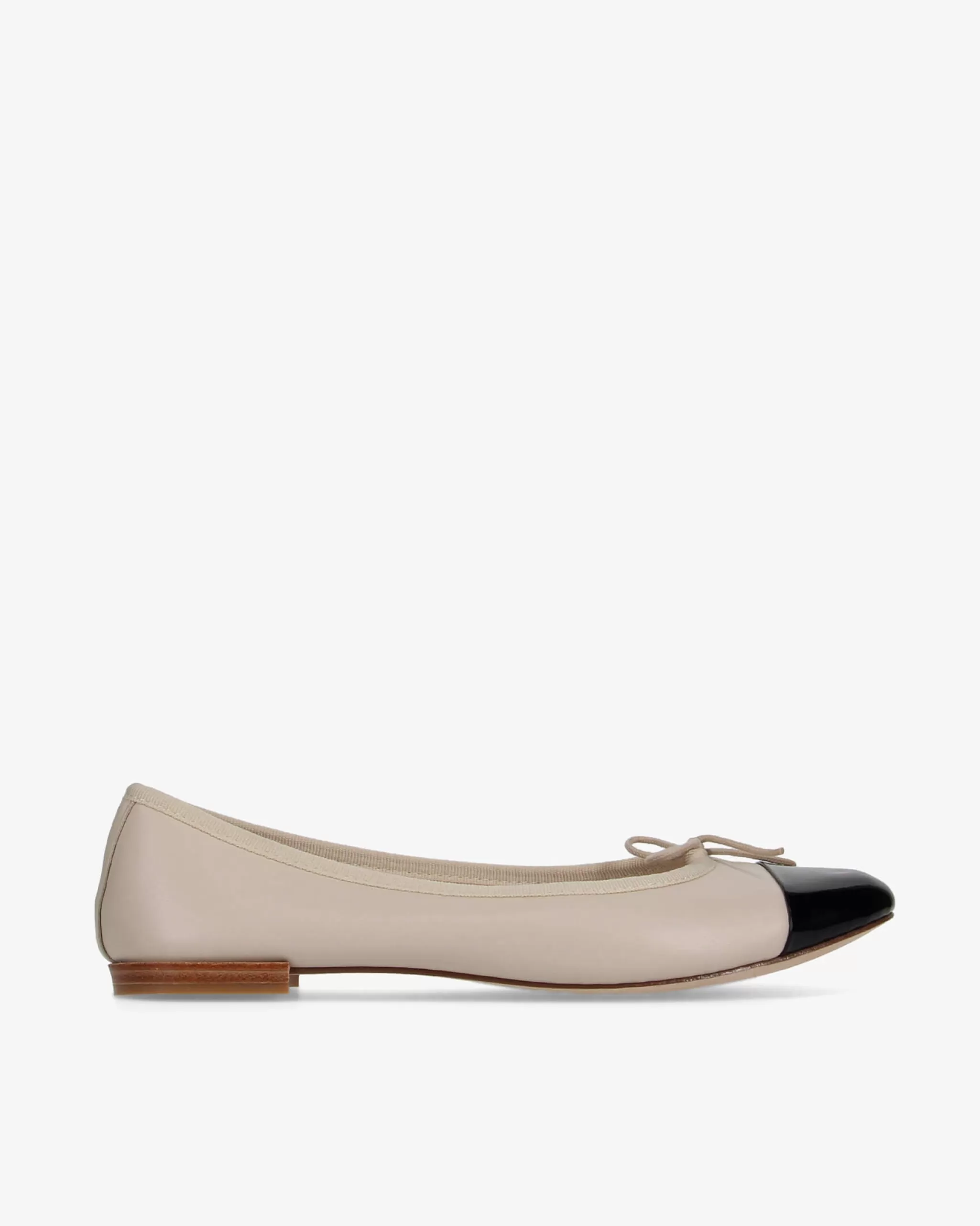 Online Repetto Ballerines Flora Beige Swan et Noir