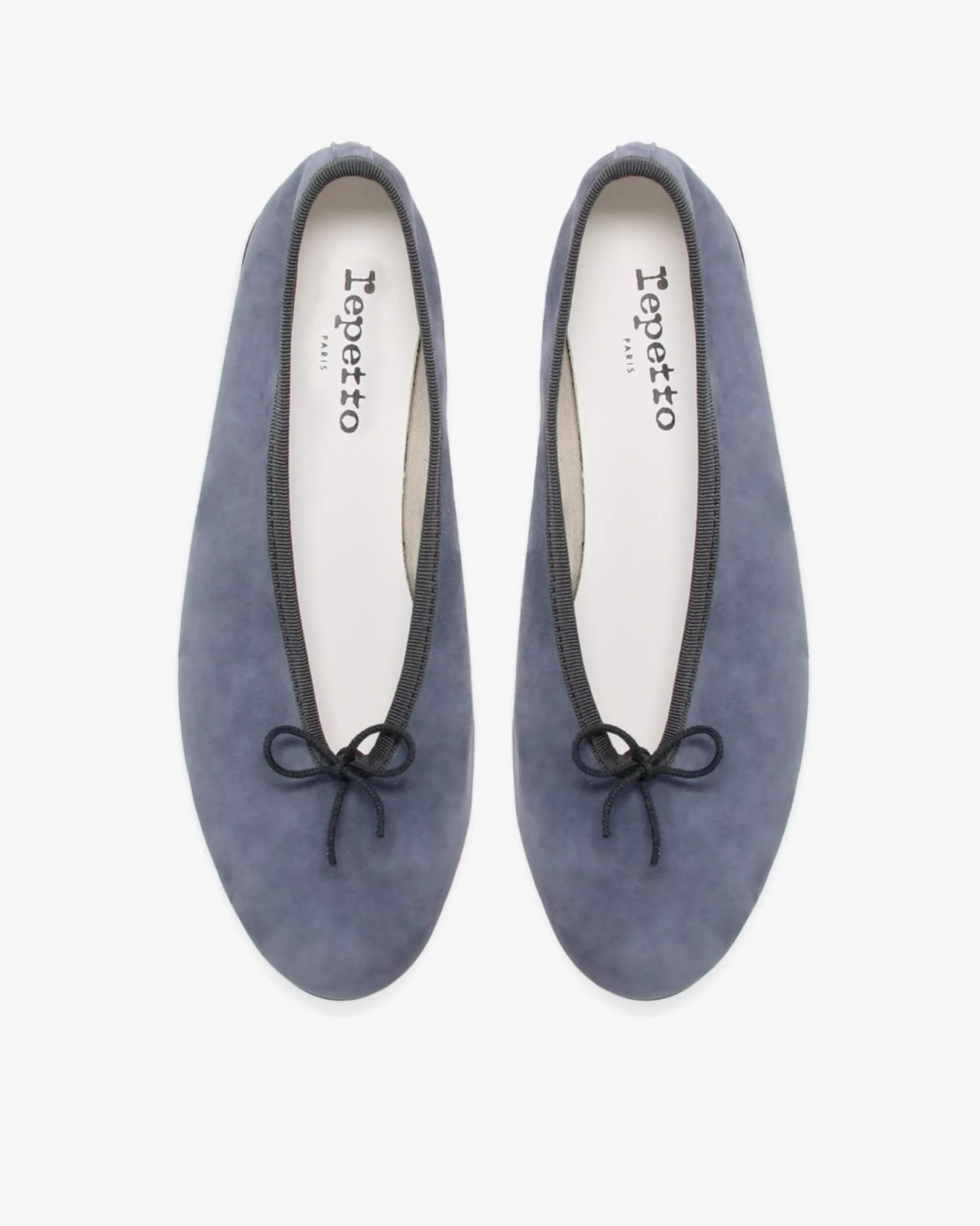 Online Repetto Ballerines Lilouh Chèvre Velours Gris anthracite