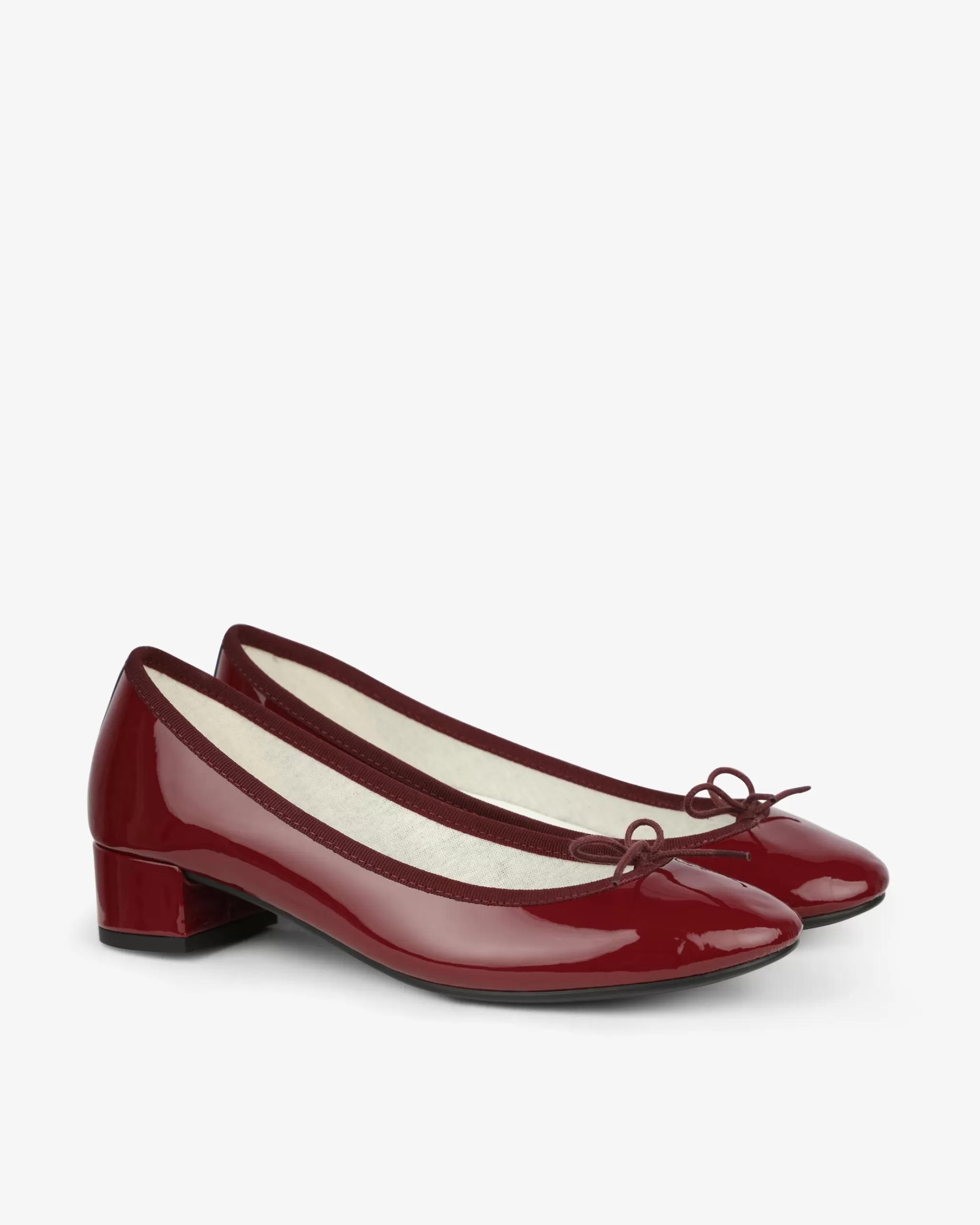 Fashion Repetto Ballerines Semelle Gomme Camille Rouge Pommard