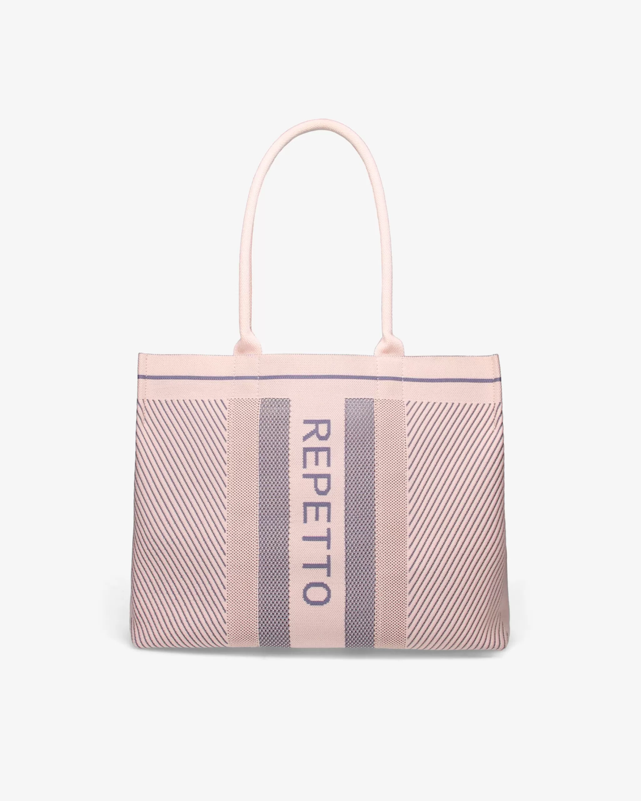 New Repetto Cabas Rose blush et gris 'petit rat'