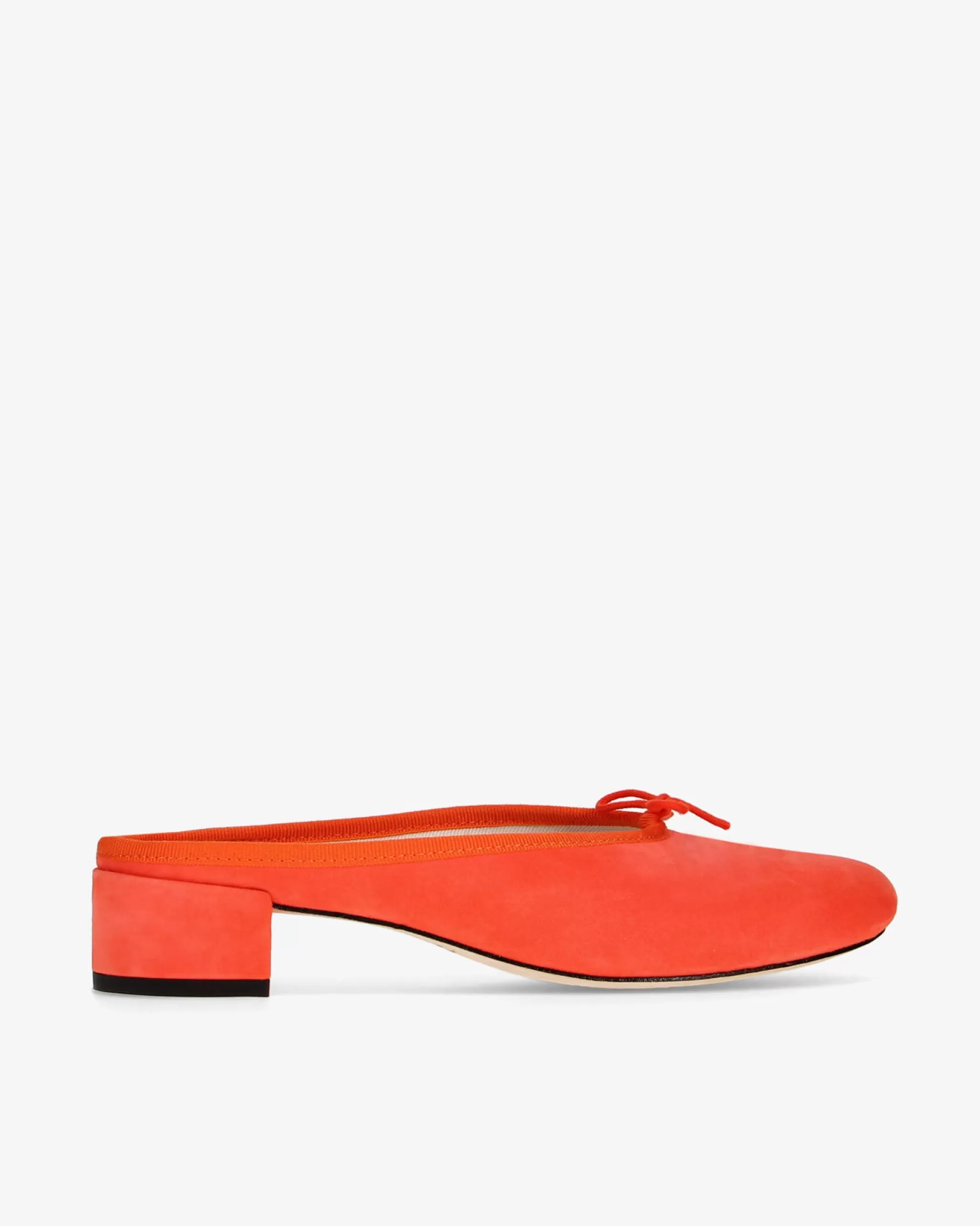 Cheap Repetto Mules Camille Chèvre Velours Orangeade