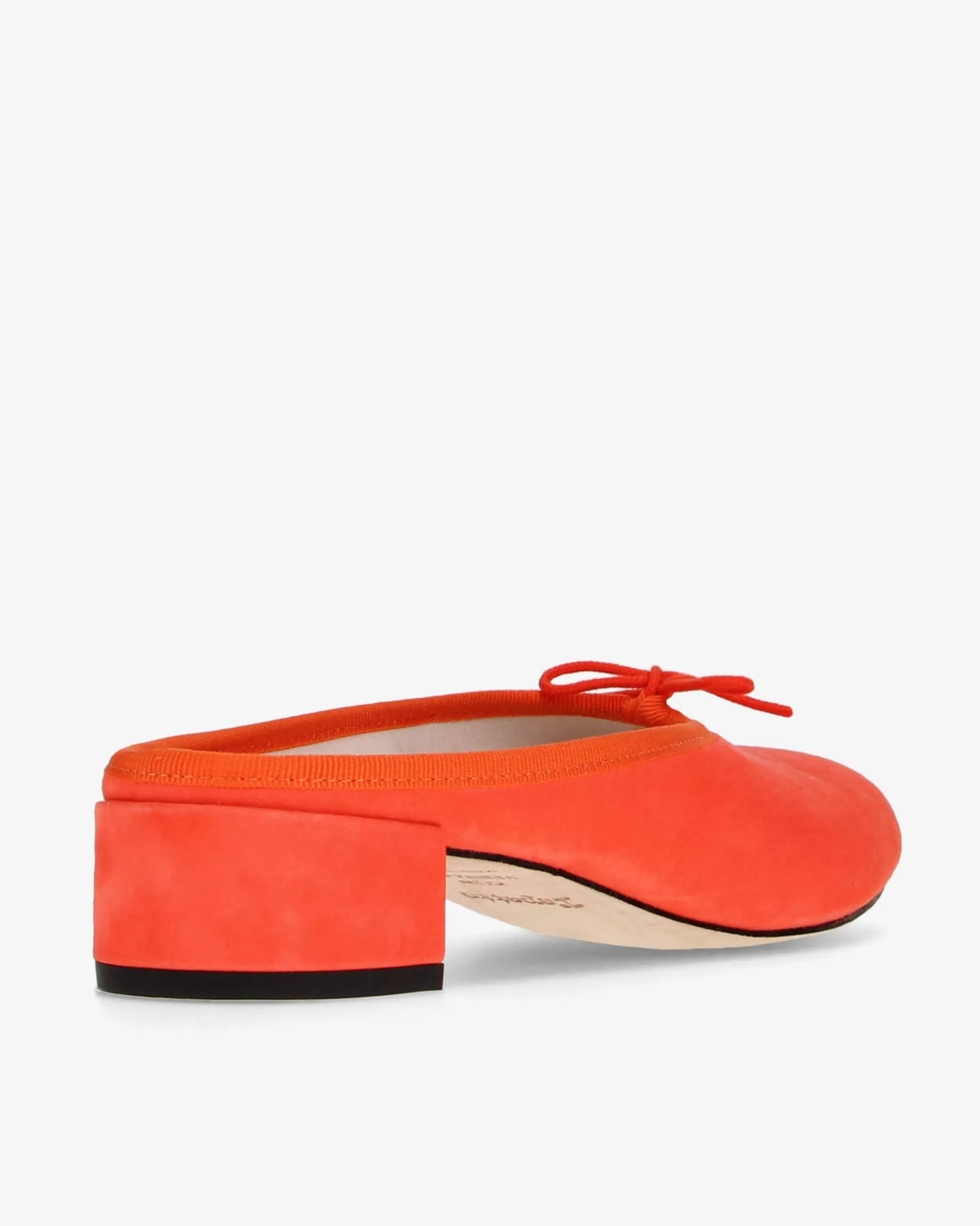 Cheap Repetto Mules Camille Chèvre Velours Orangeade