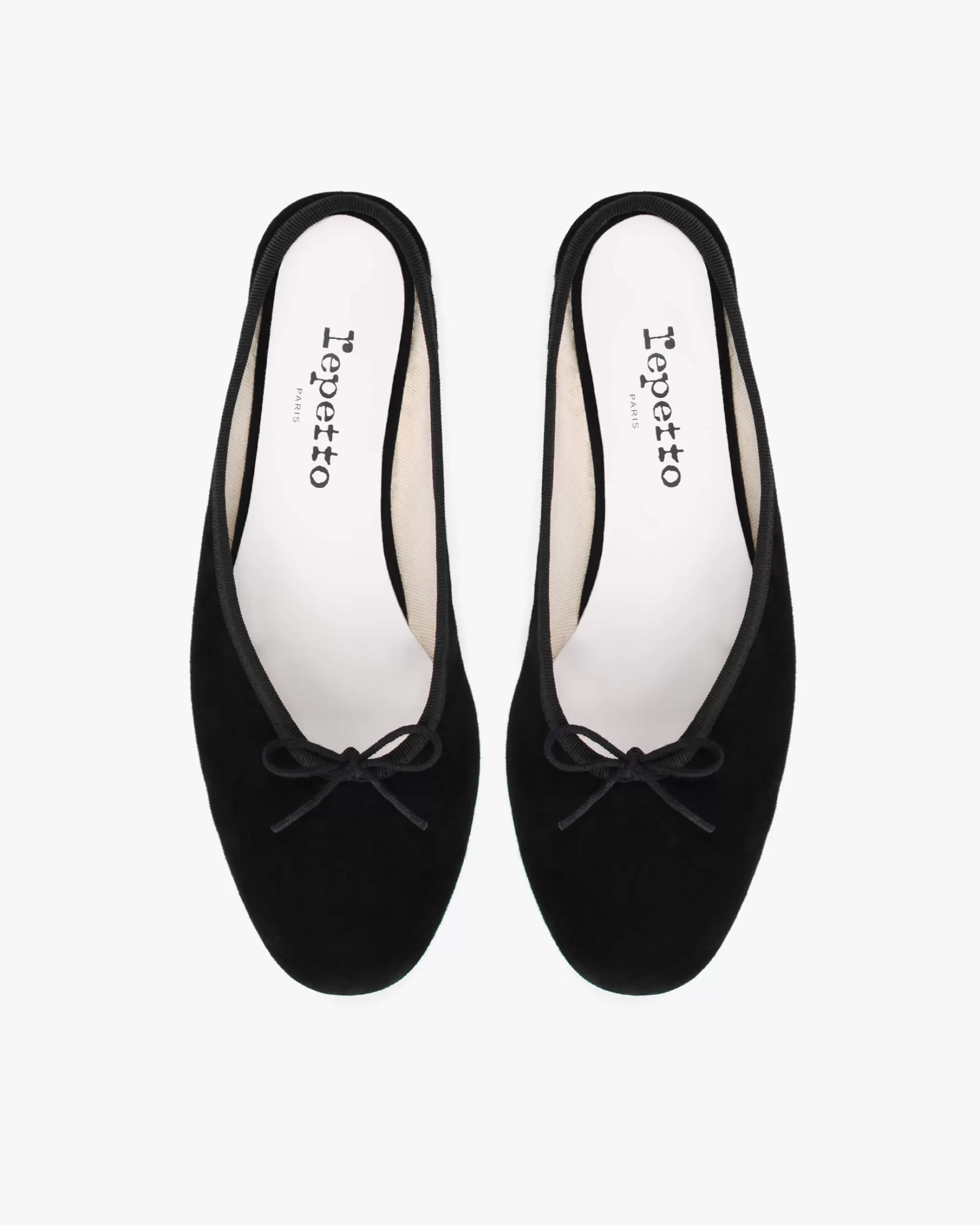 Flash Sale Repetto Mules Camille Chèvre Velours Noir