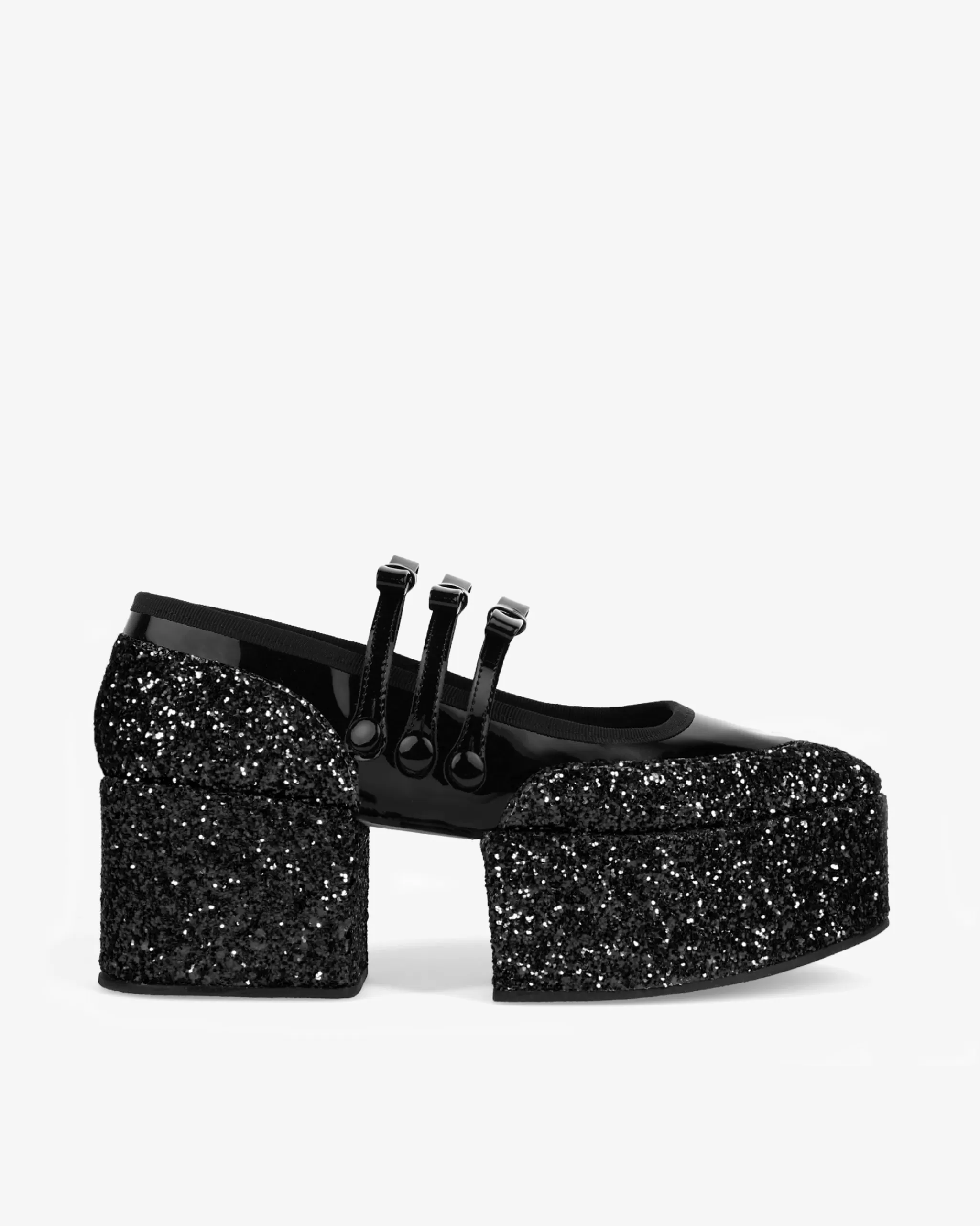 Discount Repetto X KEI NINOMIYA - Babies Plateforme à Paillettes Noir