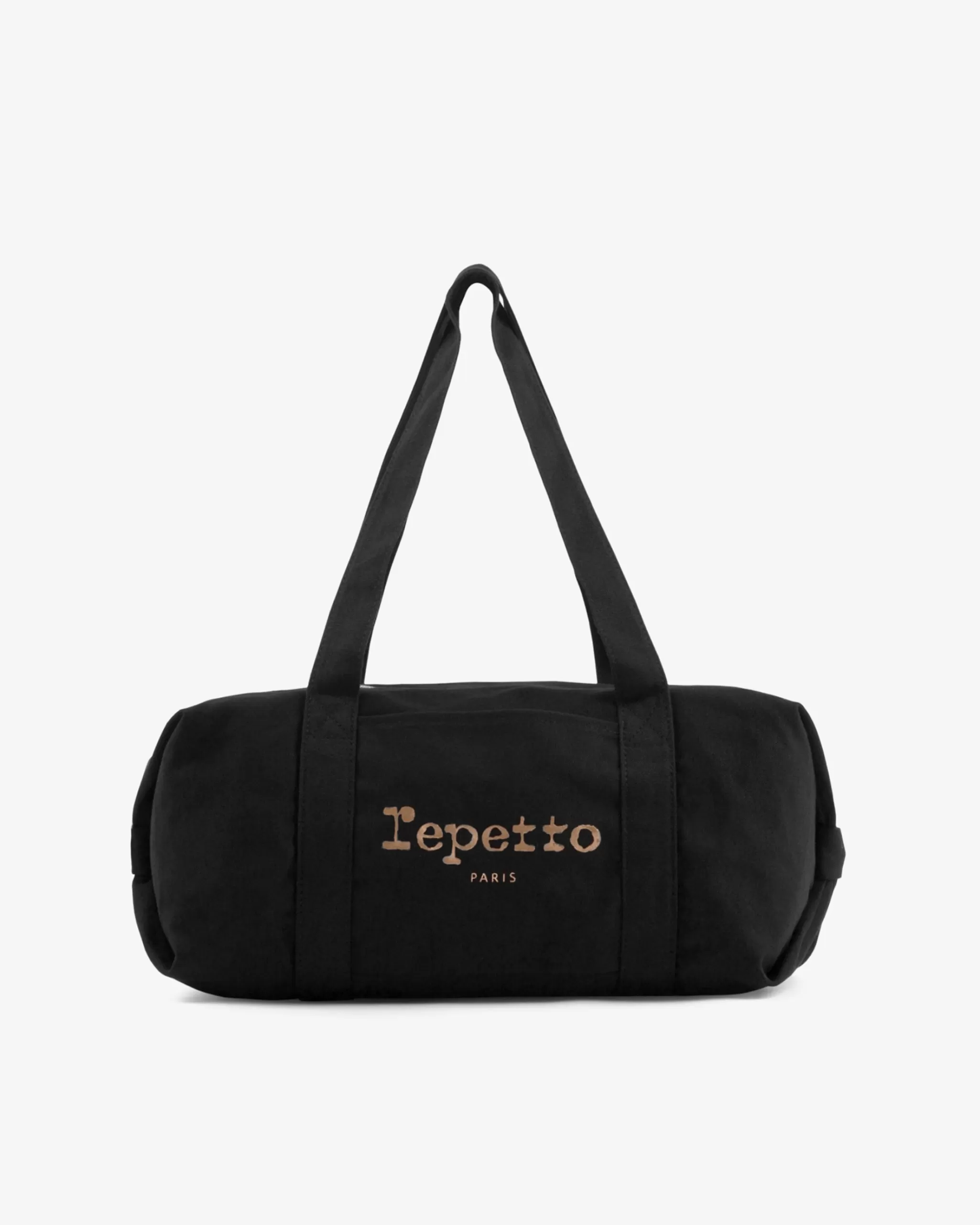 Best Sale Repetto Sac Polochon En Coton Taille M Noir