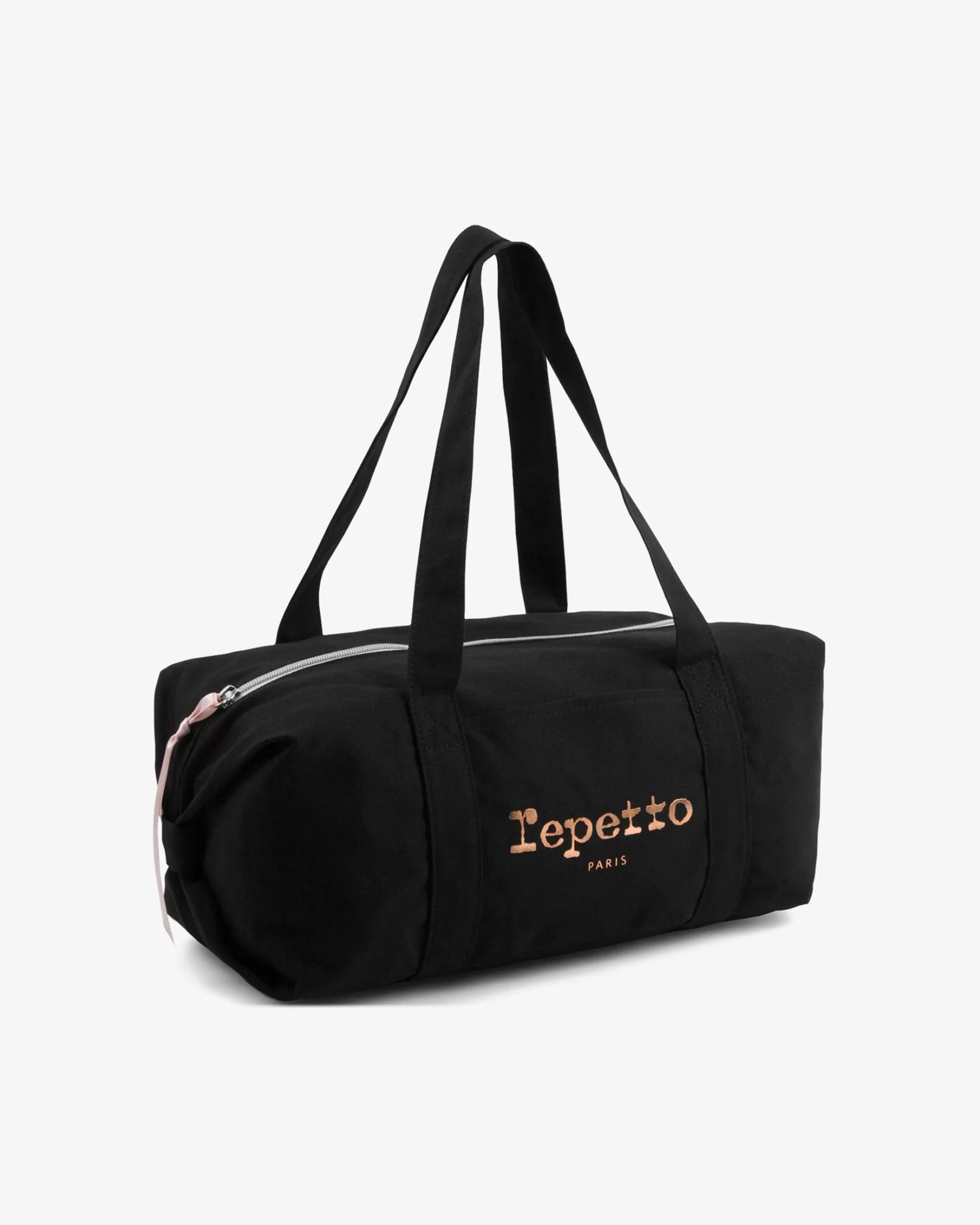 Best Sale Repetto Sac Polochon En Coton Taille M Noir