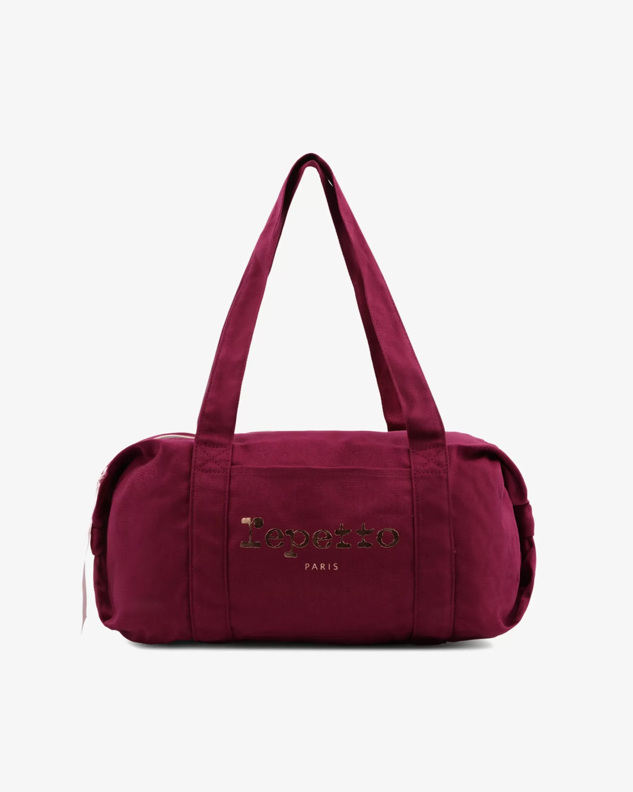 Clearance Repetto Sac Polochon En Coton Taille M Rose Nénuphar