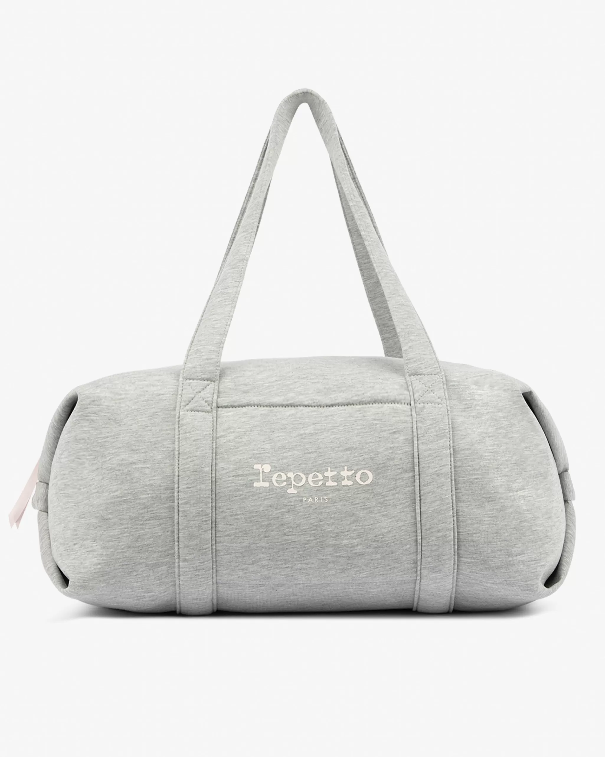 Store Repetto Sac Polochon En Jersey Taille L Gris chiné clair