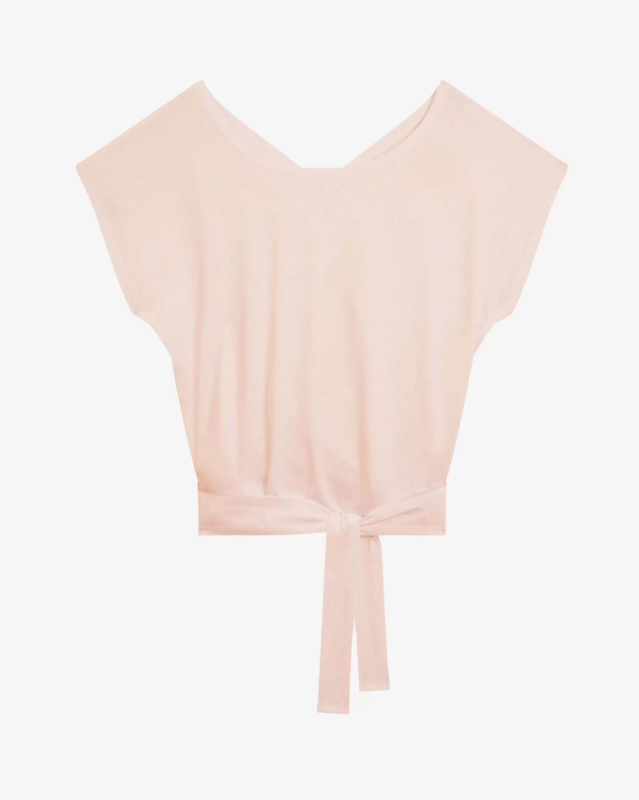 Outlet Repetto T-shirt à Nouer Rose nude