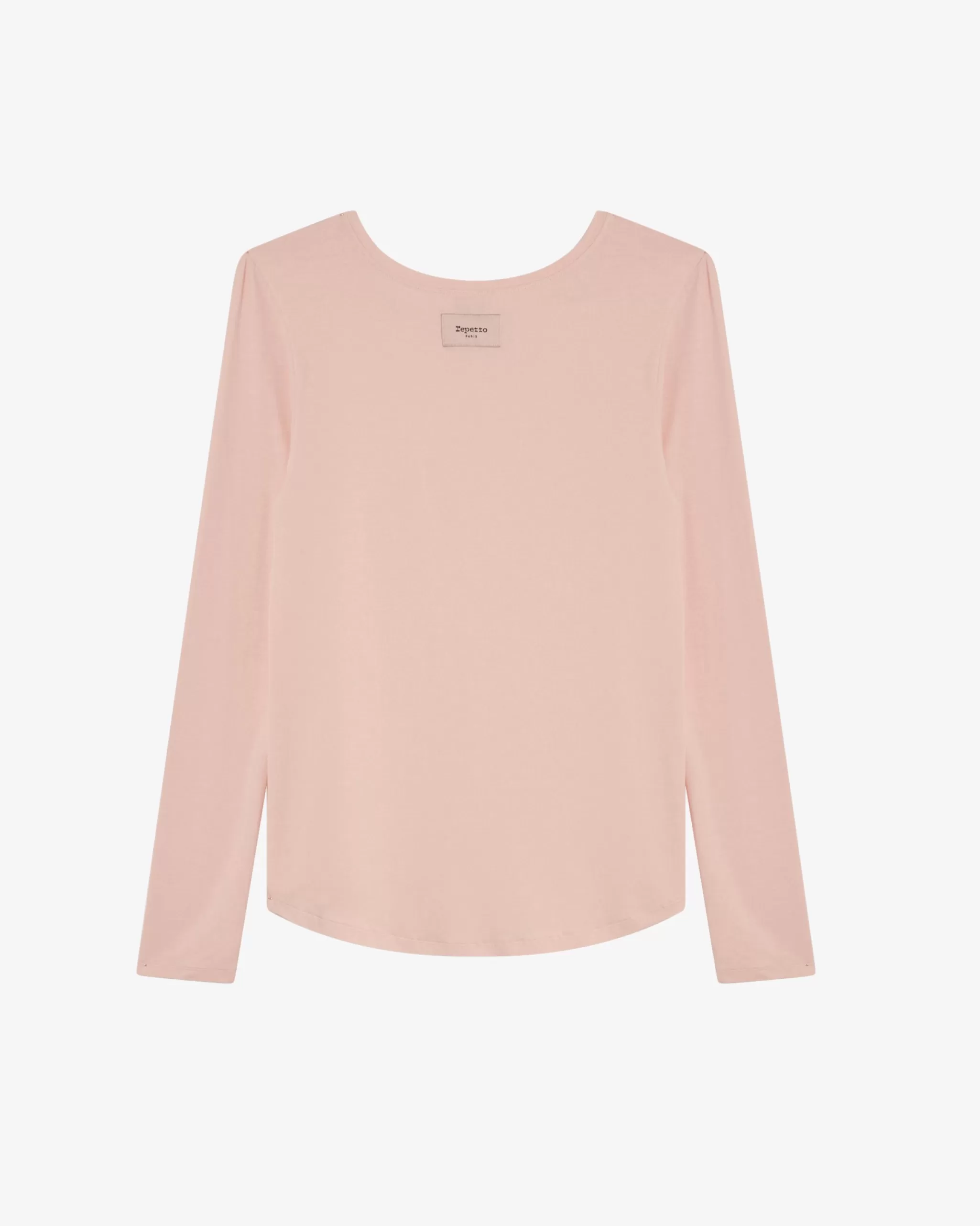 Clearance Repetto T-shirt Manches Longues Rose pétale