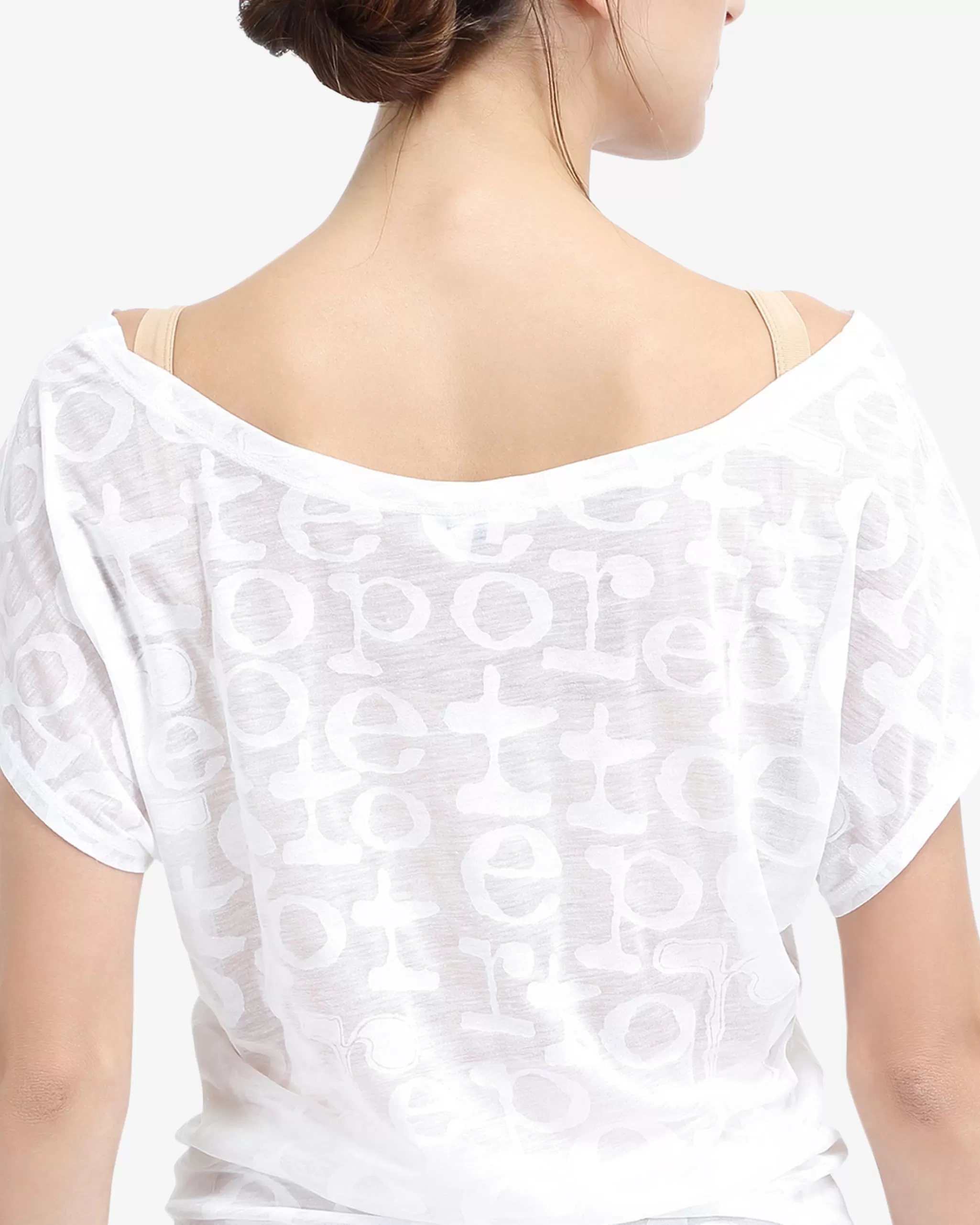 New Repetto T-shirt Transparence Blanc